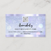 Estheticus Lash Nails Hair QR Code BlueFrame Visitekaartje (Achterkant)