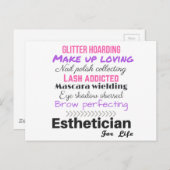 Estheticus voor het leven briefkaart (Voorkant / Achterkant)