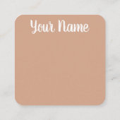 Esthétique | Boho | Floral séché | Carte de visite (Dos)