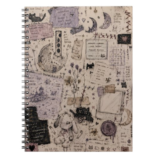 esthétique de scrapbook, journal vintage (Devant)
