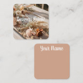 Esthétique | Ensoleillé | Boho | Floral | Carte de (Devant / Derrière)