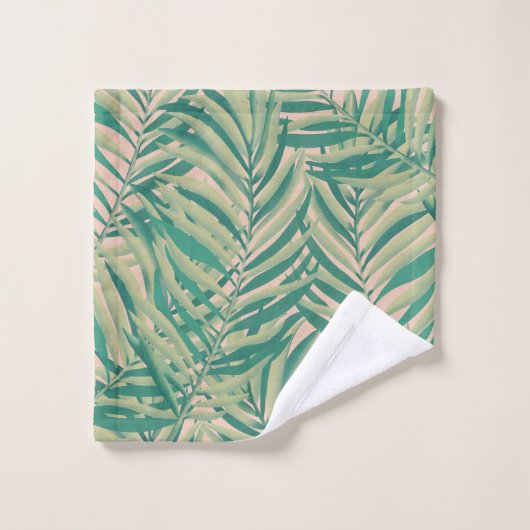 Esthétique Feuille Palm Vert (Gant de toilette)