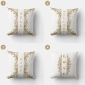 esthétique Floral "Love You" Coussin - Avant et ar