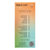 Esthétique Holographique Gradient Prix Menu (Devant)