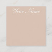 Esthétique | Neutre | Floral | Carte de visite (Dos)