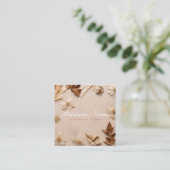 Esthétique | Neutre | Floral | Carte de visite (Debout devant)