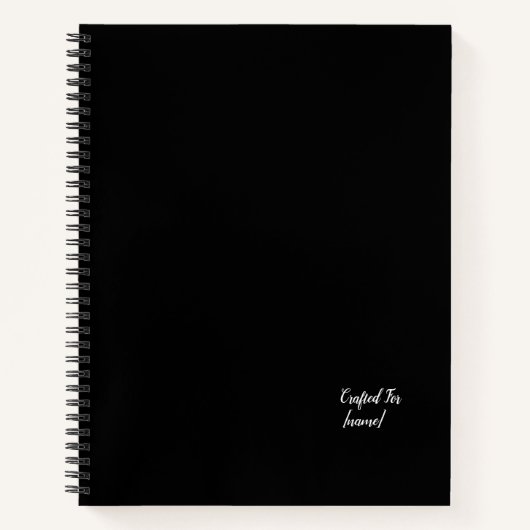 Esthétique Personnalisé Nommé Carnets Spiraux (Devant)