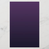 Esthétique violet et or Cartes de menu Mariage flo (Dos)