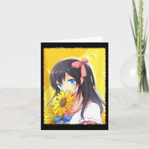 Esthetisch Anime Meisje Schattig Anime Cadeau Voor Kaart