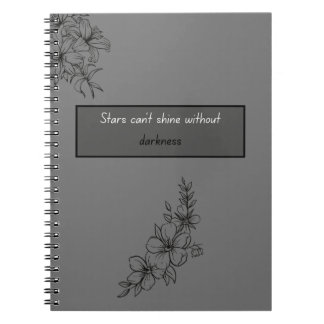 Esthetisch bloemenspiraal notitieboek