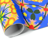 esthetisch bloemmotief cadeaupapier (Rol Hoek)