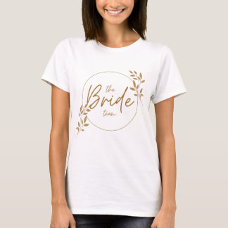 Esthetisch bruidsteam Golden verlaat Vrijgezellenf T-shirt