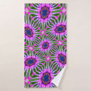 Esthetisch daisy-patroon badhanddoek