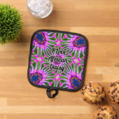 Esthetisch daisy-patroon pannenlap (Top down)