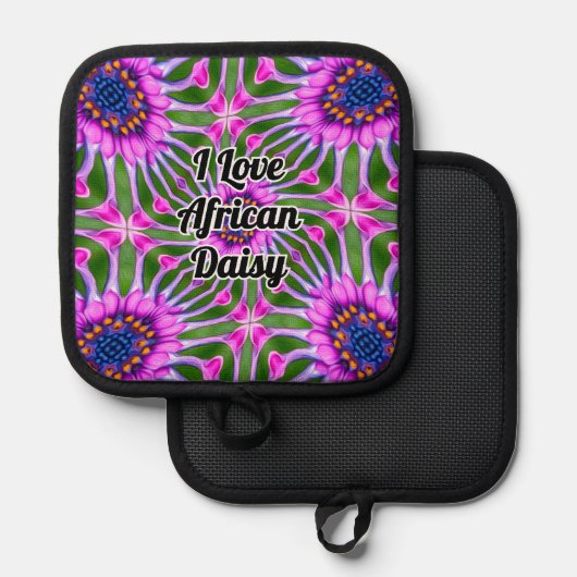 Esthetisch daisy-patroon pannenlap (Voorkant / Achterkant)