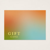 Esthetisch Holografisch Gradiënt Certificaat Gift Visitekaartje (Voorkant)
