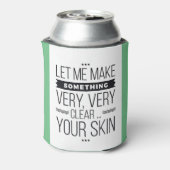 Esthetisch huidverzorgingsadviseur grappige cozie blikjeskoeler (Blikje Achterkant)