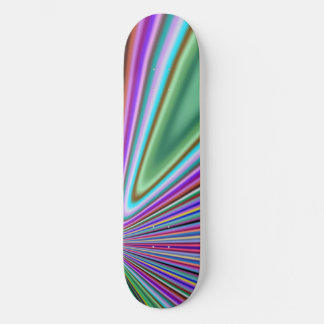 Esthetisch kleurrijk behang skateboard