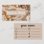 Esthetisch neutraal bloemig Visitekaartje (Voorkant / Achterkant)