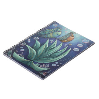 Esthetisch onderwaterfantasie vis Spiraal Notebook Notitieboek