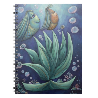 Esthetisch onderwaterfantasie vis Spiraal Notebook Notitieboek