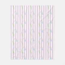 Esthetisch pastelroze gestreept patroon met bloeme
