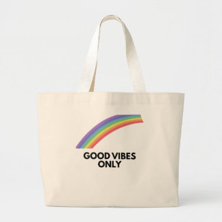 Esthetisch Regenboog Meisje Gezicht Lijn Kunst Goe Grote Tote Bag