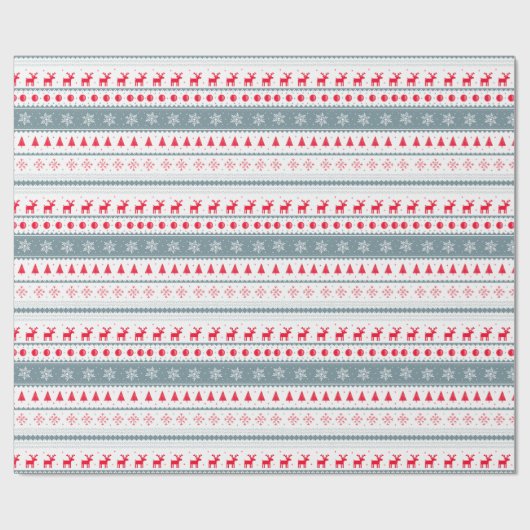 Esthetisch Scandinavisch kerstinpakpapier Cadeaupapier (Vlak)