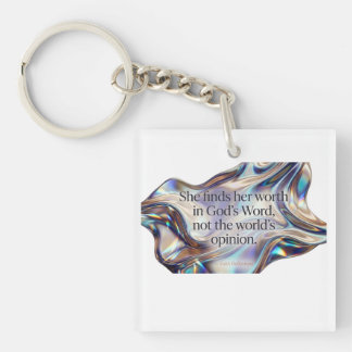 Esthetisch Schattig; Waarde In Gods Woord Christel Sleutelhanger