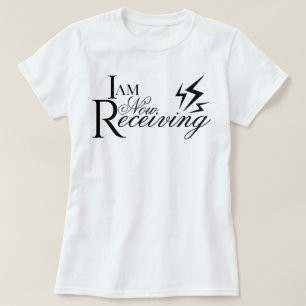 Esthetisch script Ik ontvang nu bevestiging T-shirt