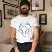 Esthetisch T-shirt – Stijlvol hertenhoorn t-shirt