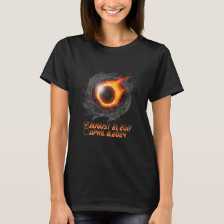 Esthetisch Totaal Zonneverduistering Checklist Apr T-shirt