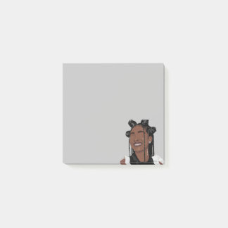 Esthetisch zwart huid meisje, Marsai Martin glimla Post-it® Notes