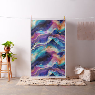 Esthetische agate regenboog glitter accent stof