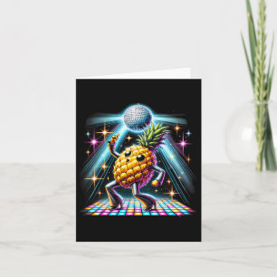 Esthetische Ananas Disco Dancer Spooky Dance Kinde Kaart