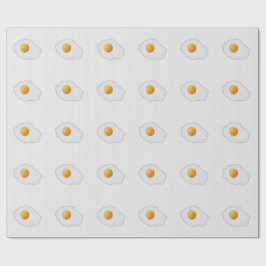 Esthetische Aquarel Gebakken Ei Minimalistische Ku Cadeaupapier