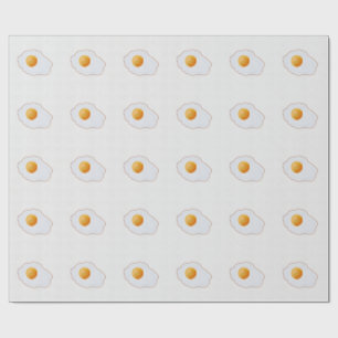 Esthetische Aquarel Gebakken Ei Minimalistische Ku Cadeaupapier