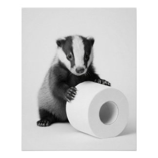 Esthetische Baby Das Houdt Toiletpapier Vast Schat Perfect Poster
