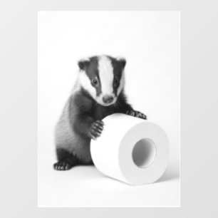 Esthetische Baby Das Houdt Toiletpapier Vast Schat Raamsticker