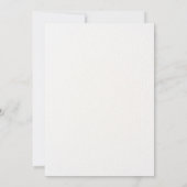 Esthetische blauwe bloementuin verjaardag kaart (Achterkant)