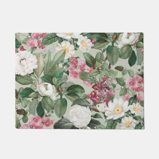 Esthetische bloem deurmat (Voorkant)