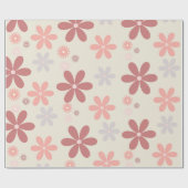 esthetische bloemen cadeaupapier (Vlak)