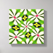 Esthetische bloemen patroon canvas afdruk (Voorkant)