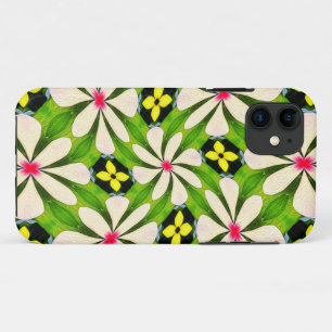 Esthetische bloemen patroon iPhone 11 hoesje