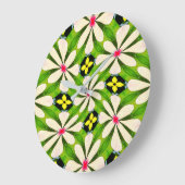 Esthetische bloemen patroon grote klok (Hoek)