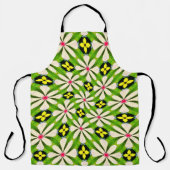 Esthetische bloemen patroon schort (Voorkant)