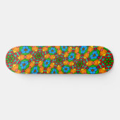 Esthetische bloemen patroon skateboard (Horizontaal)