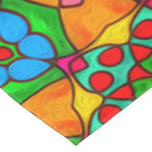 Esthetische bloemen patroon tafelkleed (Gekanteld)