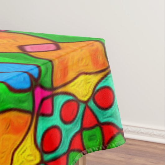 Esthetische bloemen patroon tafelkleed (Voorbeeld)