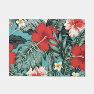Esthetische bloemenpracht deurmat